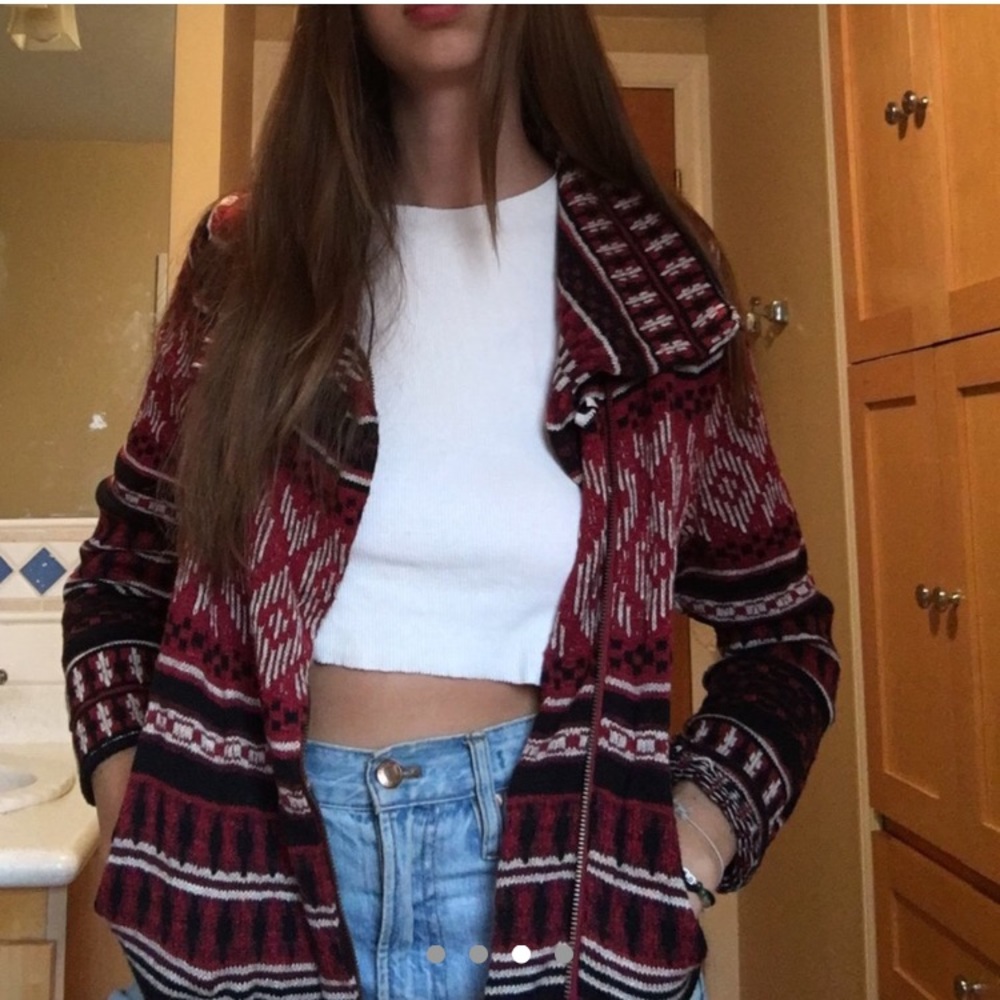 Lucky Brand zip up sweater